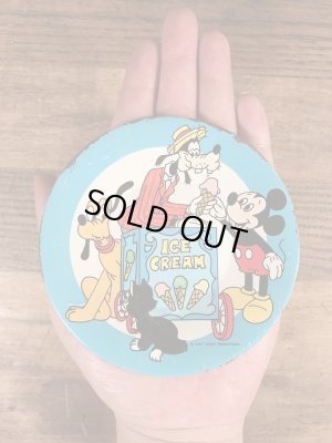 60〜70’sのグーフィーのアイスクリームショップが描かれたヴィンテージの小皿