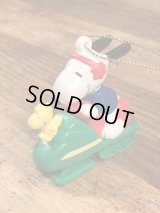 Peanuts Snoopy & Woodstock “Snowmobile” PVC Figure Ornament　スヌーピー＆ウッドストック　ビンテージ　オーナメント　PVCフィギュア　90年代