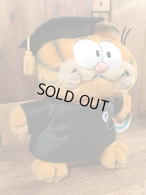 80年代頃の卒業のガーフィールドのビンテージのぬいぐるみ