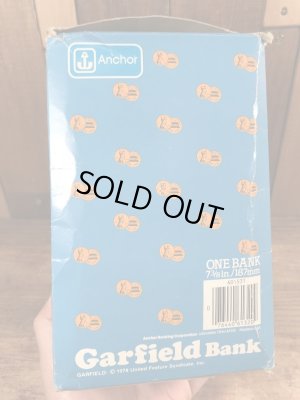 80’sのアンカーホッキング社製のガーフィールドのヴィンテージのコインバンク