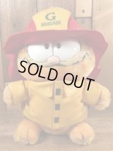 Dakin Garfield “Fire Brigade” Plush Doll　ガーフィールド　ビンテージ　プラッシュドール　消防団　80年代