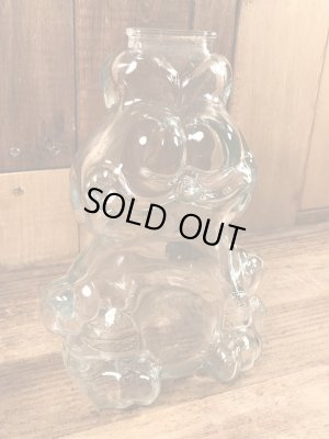 80年代頃のアンカーホッキング社製のガーフィールドのビンテージの貯金箱