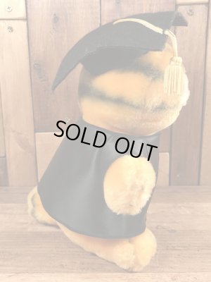 80年代頃の卒業のガーフィールドのビンテージのぬいぐるみ