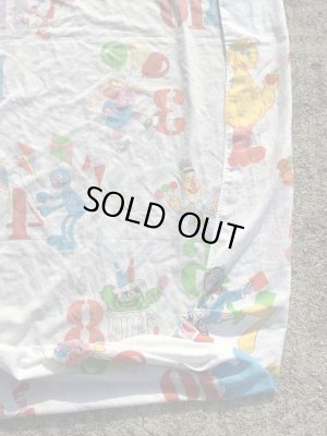 70〜80’sのセサミストリートのヴィンテージのベッドシーツ