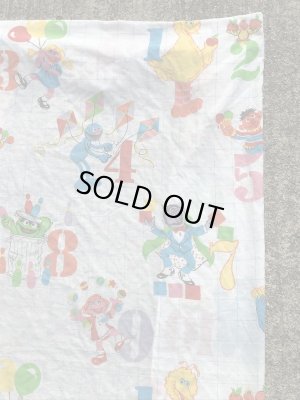 70〜80’sのセサミストリートのヴィンテージのベッドシーツ