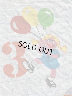 70〜80’sのセサミストリートのヴィンテージのベッドシーツ