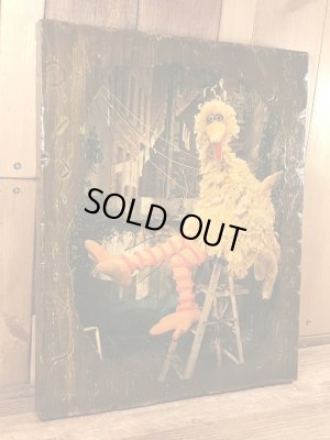 70年代頃のセサミストリートのビッグバードのビンテージの壁掛け