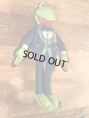 90年代頃のマペットショウのカーミットのビンテージのミニクロスドール