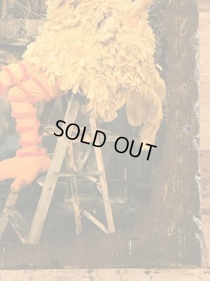 70’sのセサミストリートのビッグバードのヴィンテージの壁掛け