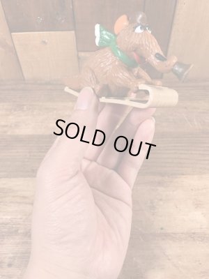 80’sのセサミストリートのスナッフィーのヴィンテージのPVCフィギュア