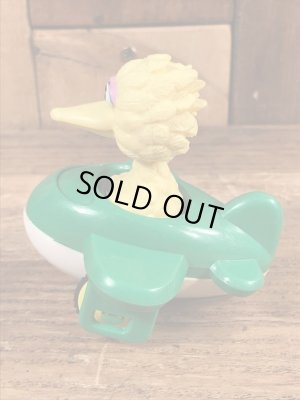 90’sのセサミストリートのビッグバードのヴィンテージの車のおもちゃ