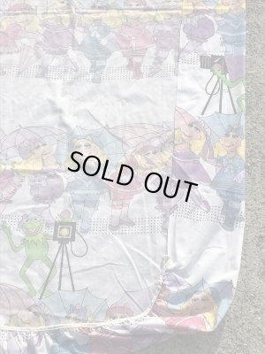 80年代頃のミスピギーとカーミットのビンテージのベッドシーツ