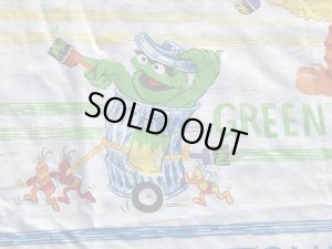 80’sのセサミストリートのヴィンテージのベッドシーツ