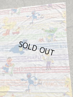 80’sのセサミストリートのヴィンテージのベッドシーツ