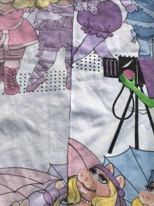 他の写真2: The Muppet Show “Miss Piggy & Kermit” Box Sheet　マペッツ　ビンテージ　ボックスシーツ　ミスピギー　80年代