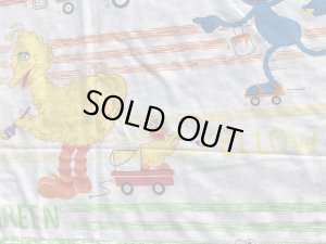 80年代頃のセサミストリートのビンテージのフラットシーツ