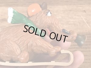 80’sのセサミストリートのスナッフィーのヴィンテージのPVCフィギュア