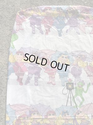 80年代頃のミスピギーとカーミットのビンテージのベッドシーツ