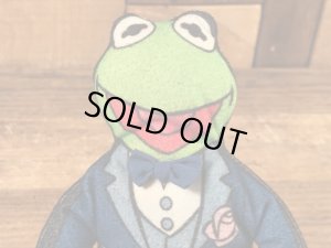 90年代頃のマペットショウのカーミットのビンテージのミニクロスドール