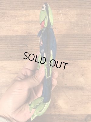 90年代頃のマペットショウのカーミットのビンテージのミニクロスドール