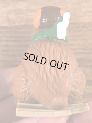 80’sのセサミストリートのスナッフィーのヴィンテージのPVCフィギュア