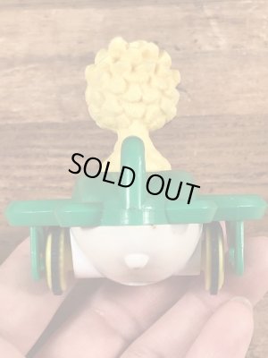 90’sのセサミストリートのビッグバードのヴィンテージの車のおもちゃ