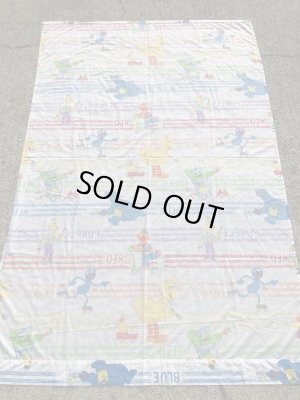 80年代頃のセサミストリートのビンテージのフラットシーツ