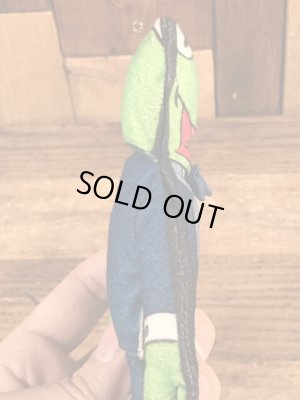 90年代頃のマペットショウのカーミットのビンテージのミニクロスドール