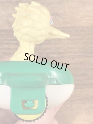 90’sのセサミストリートのビッグバードのヴィンテージの車のおもちゃ