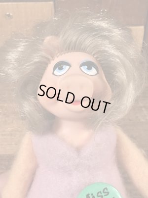 70年代頃のマペッツのミスピギーのビンテージのビーンバッグドール