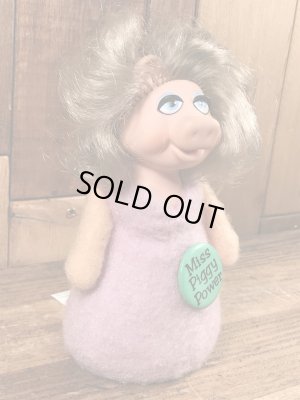 70年代頃のマペッツのミスピギーのビンテージのビーンバッグドール