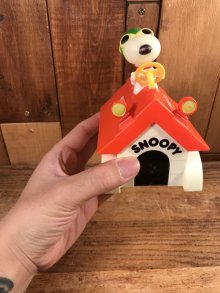 他の写真3: Aviva Peanuts Snoopy “Dog House” Motorized Car Toy　スヌーピー　ビンテージ　カートイ　フライングエース　70年代
