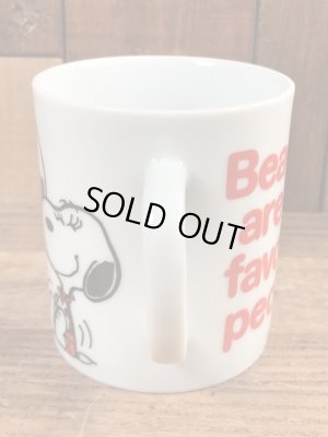 70年代頃の陶器製のスヌーピーのビンテージのマグカップ