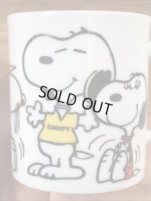 70年代頃の陶器製のスヌーピーのビンテージのマグカップ