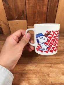 他の写真3: Peanuts Snoopy “Baseball” Ceramic Mug　スヌーピー　ビンテージ　マグカップ　陶器　70年代