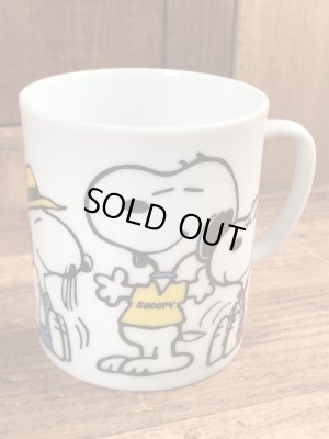 70年代頃の陶器製のスヌーピーのビンテージのマグカップ