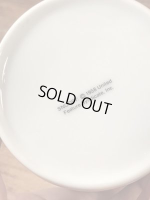 70’sの陶器製のスヌーピーのヴィンテージのマグカップ