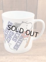 Peanuts Snoopy “Skiing” Ceramic Mug　スヌーピー　ビンテージ　マグカップ　陶器　70年代