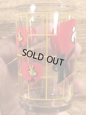 80’sのKnott's Berry Farmのスヌーピーのヴィンテージのグラスコップ