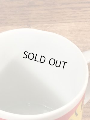 70’sのスヌーピーのウッドストックのヴィンテージのセラミックマグ