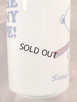 70’sのスヌーピーとウッドストックのヴィンテージのセラミックマグ