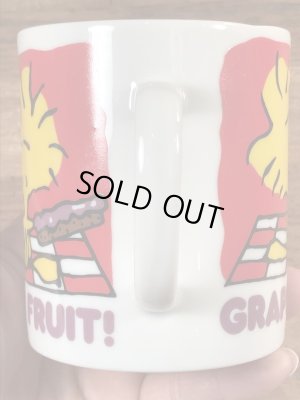 70’sのスヌーピーのウッドストックのヴィンテージのセラミックマグ