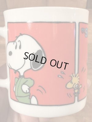 70年代頃の陶器製のスヌーピーのビンテージのマグカップ