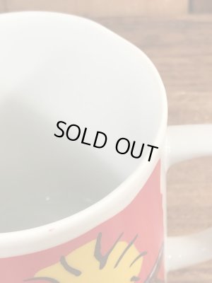 70’sのスヌーピーのウッドストックのヴィンテージのセラミックマグ