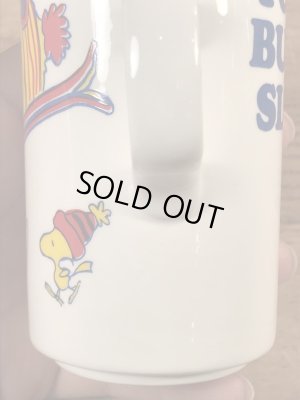 70’sのスヌーピーとウッドストックのヴィンテージのセラミックマグ