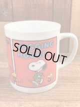 Peanuts Snoopy “Jogging Hound” Ceramic Mug　スヌーピー　ビンテージ　マグカップ　陶器　70年代