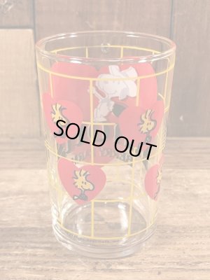 80’sのKnott's Berry Farmのスヌーピーのヴィンテージのグラスコップ