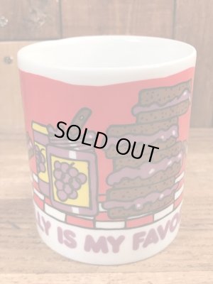 70’sのスヌーピーのウッドストックのヴィンテージのセラミックマグ