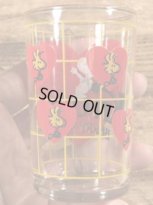 80年代頃のナッツベリーファームのスヌーピーのビンテージのグラス