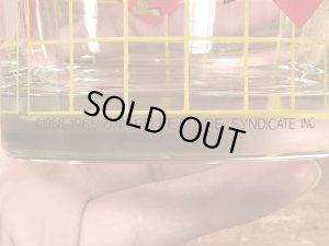 80年代頃のナッツベリーファームのスヌーピーのビンテージのグラスコップ